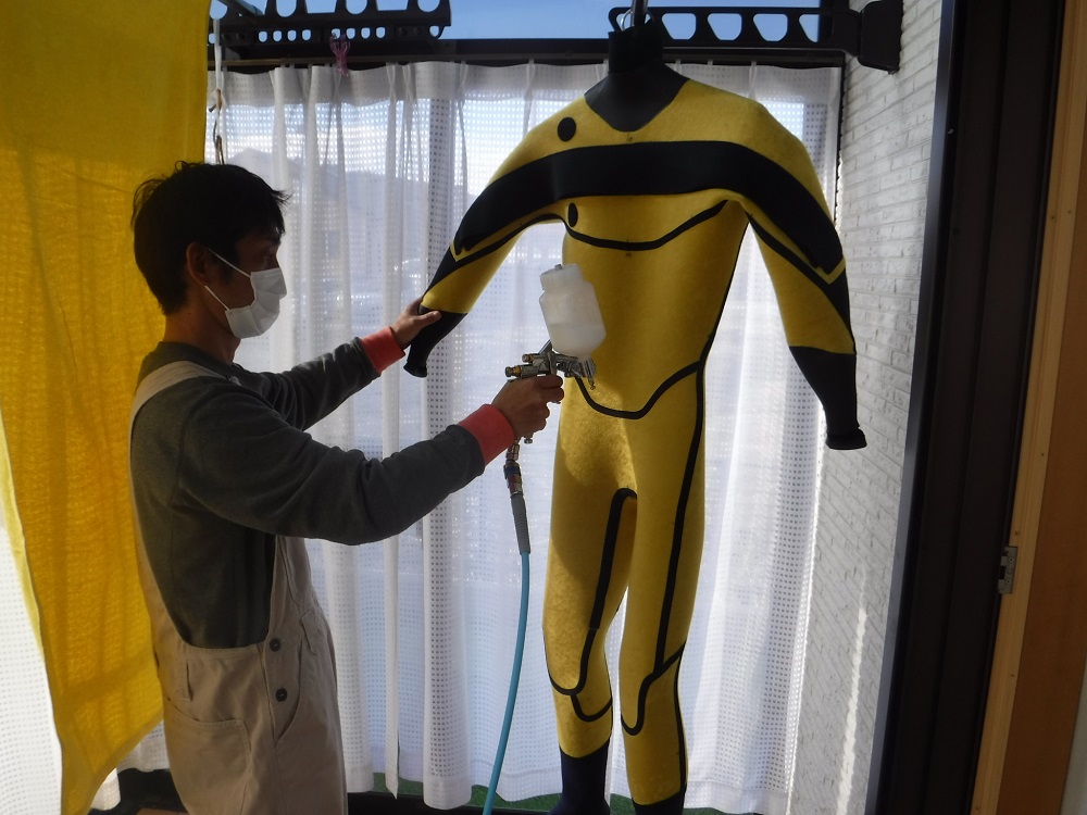 ウェットスーツ施工